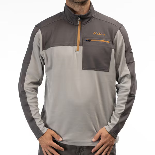 KLIM GLACIER 1/4 ZIP - MONUMENT - ASPHALT