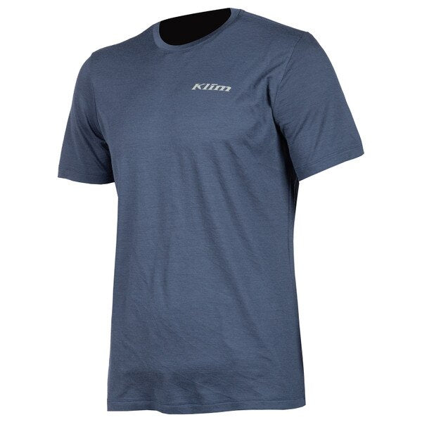KLIM TETON MERINO WOOL SS SHIRT - BLUE