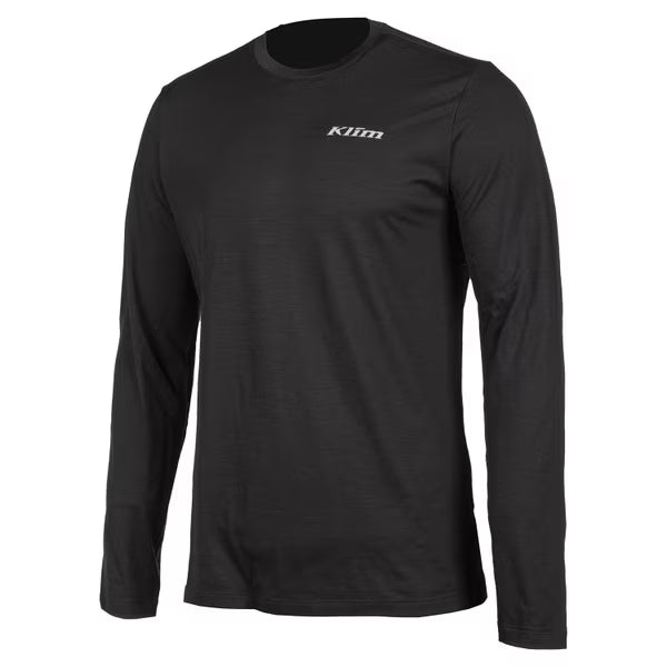 KLIM TETON MERINO WOOL LS SHIRT - BLACK