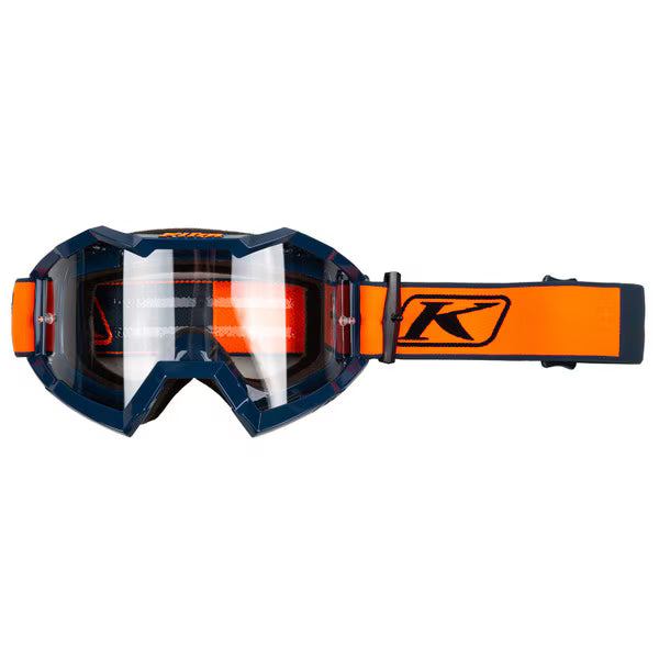 KLIM VIPER OFF-ROAD GOGGLE-FRACTURE STRIKE ORANGE CLEAR LENS