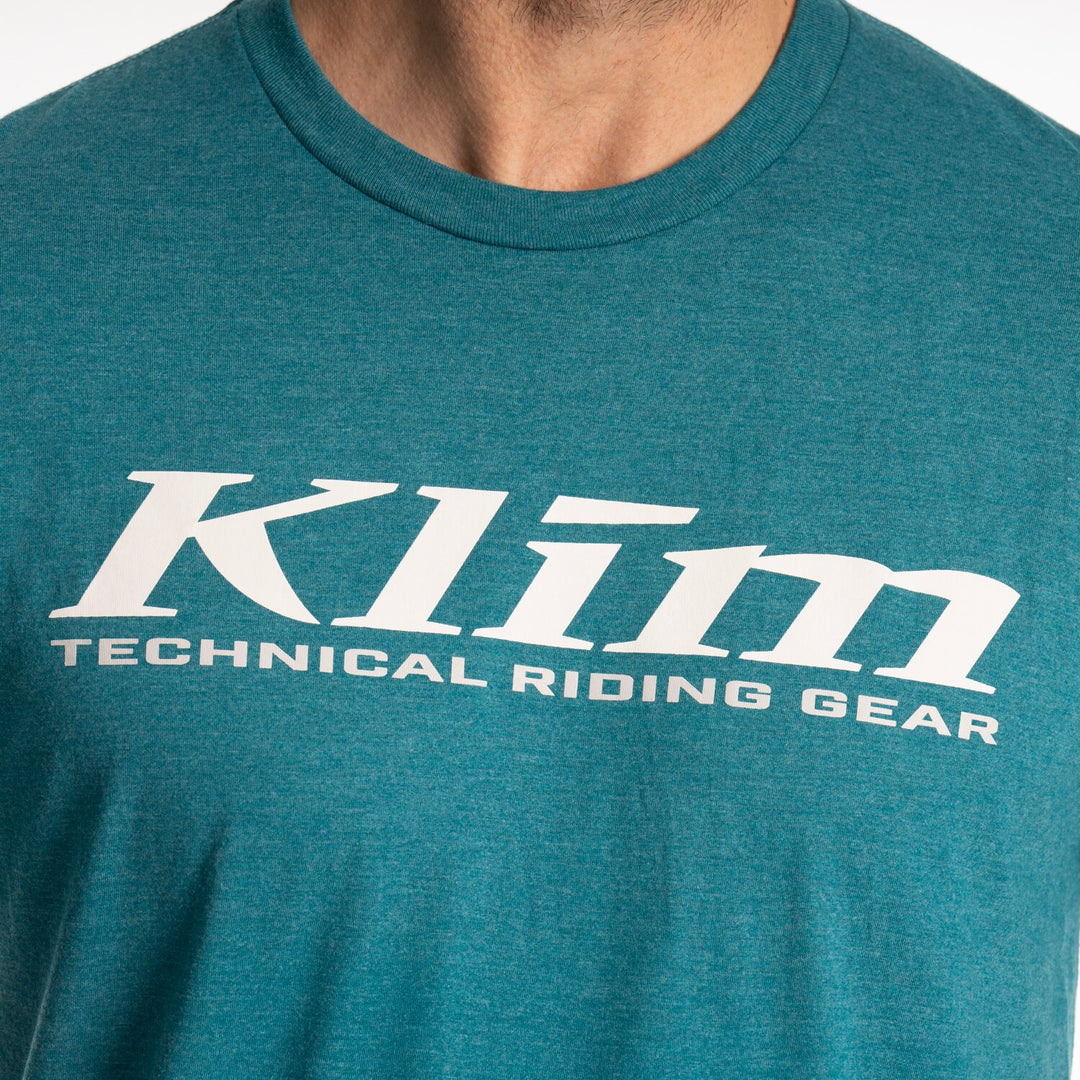 KLIM K CORP SS T - HEATHERED TEAL - WHITE