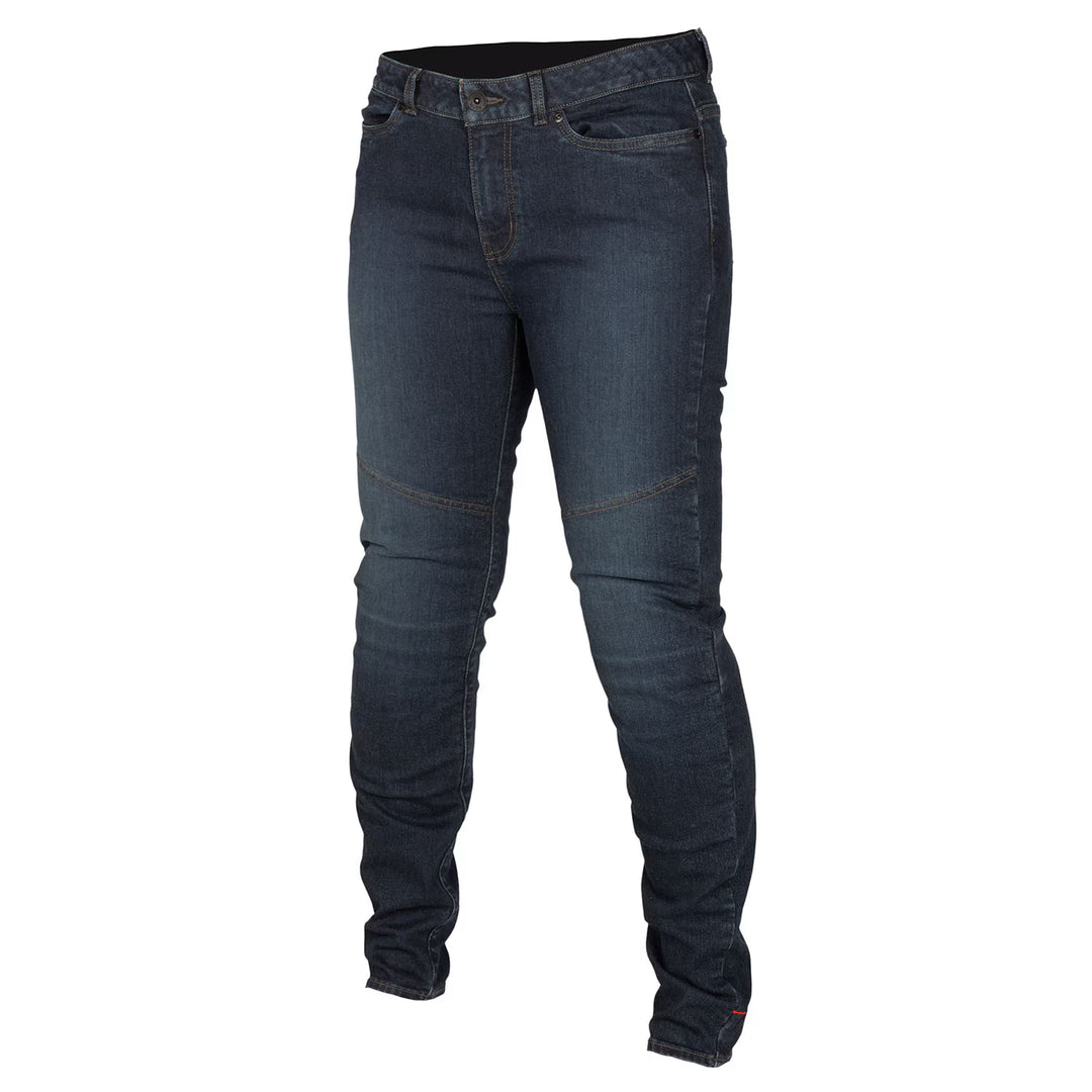 KLIM BETTY TAPERED STRETCH JEAN - INDIGO