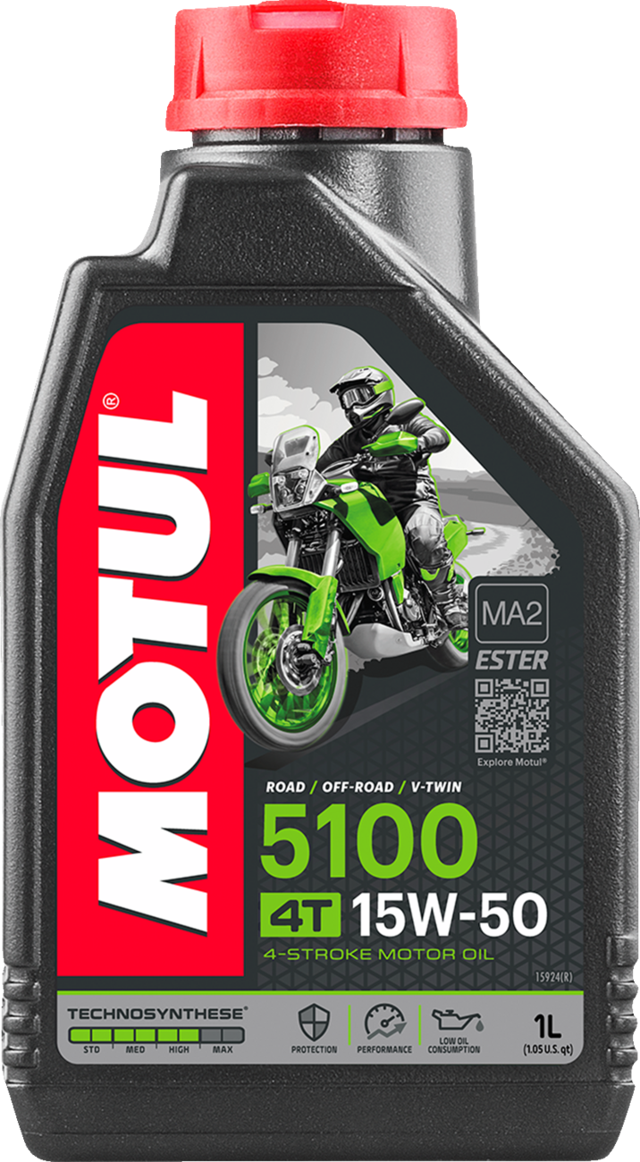Motul 5100 4T Synthetic Blend Oil - 15W50 1L