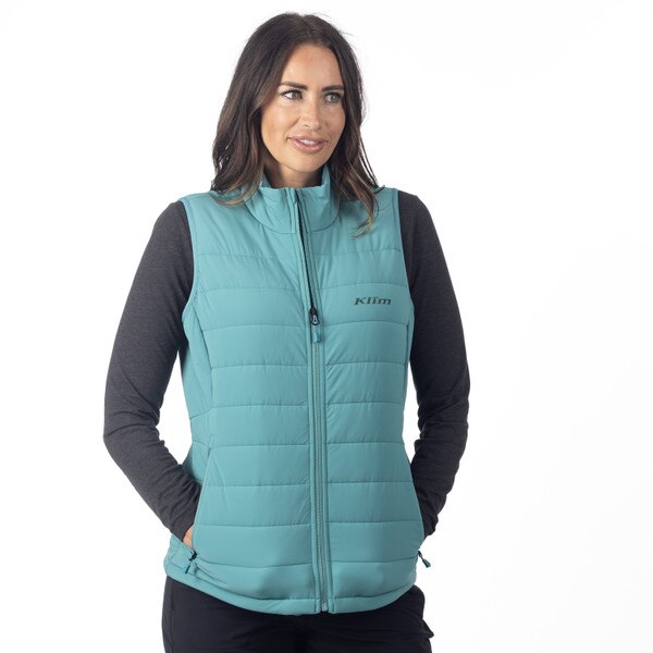 KLIM WAVERLY STRETCH INSULATED VEST - GREEN-BLUE SLATE