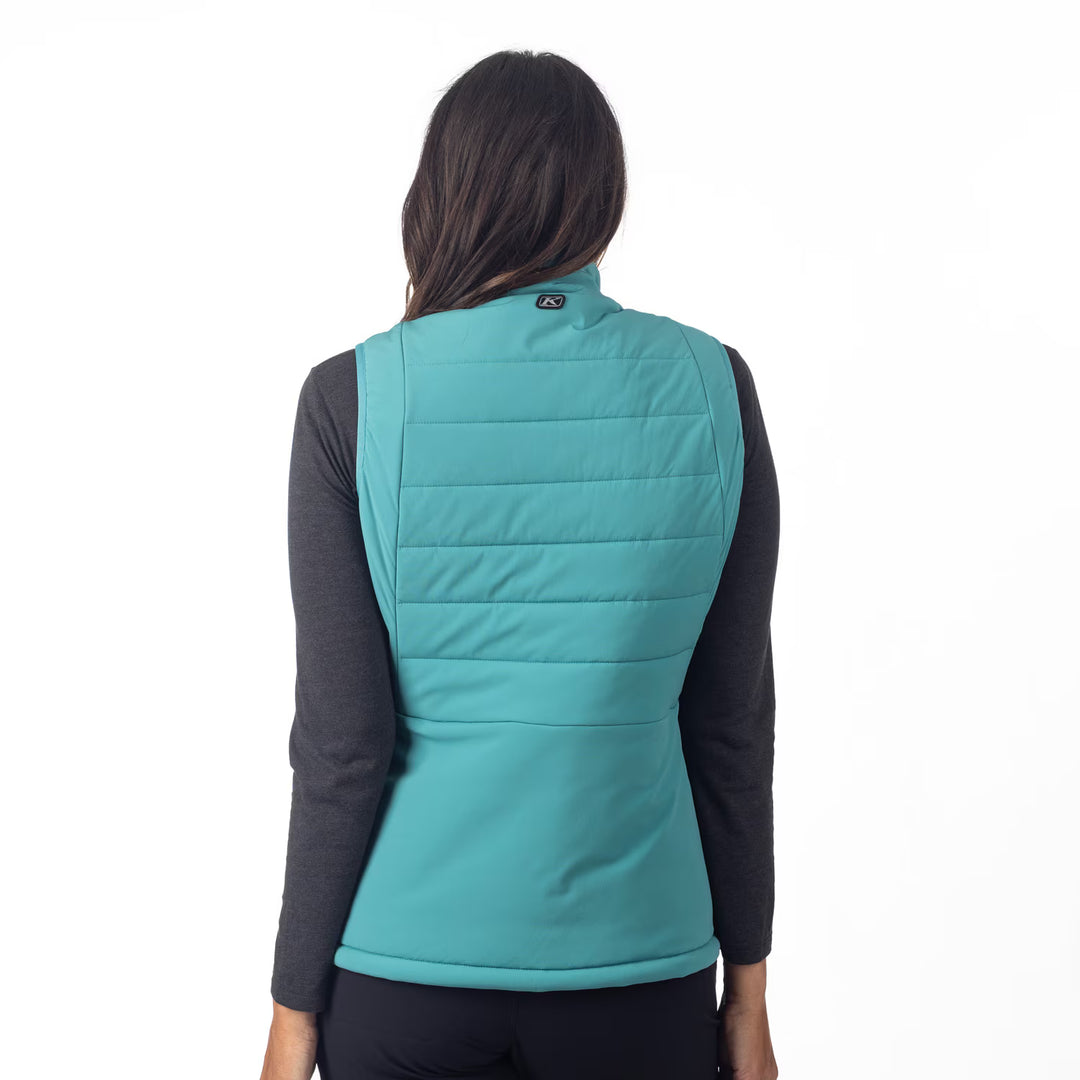 KLIM WAVERLY STRETCH INSULATED VEST - GREEN-BLUE SLATE