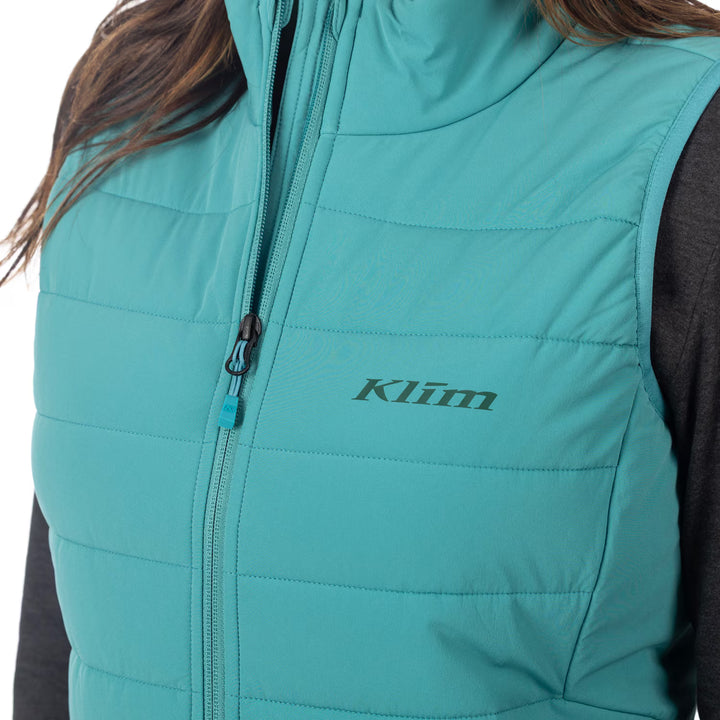 KLIM WAVERLY STRETCH INSULATED VEST - GREEN-BLUE SLATE