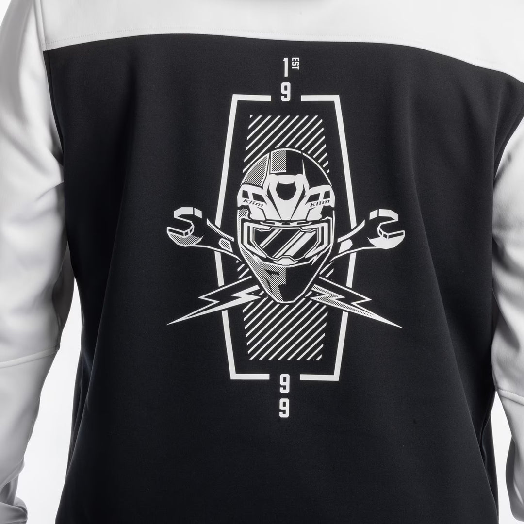 KLIM PETROL PULLOVER HOODIE - BLACK - WHITE