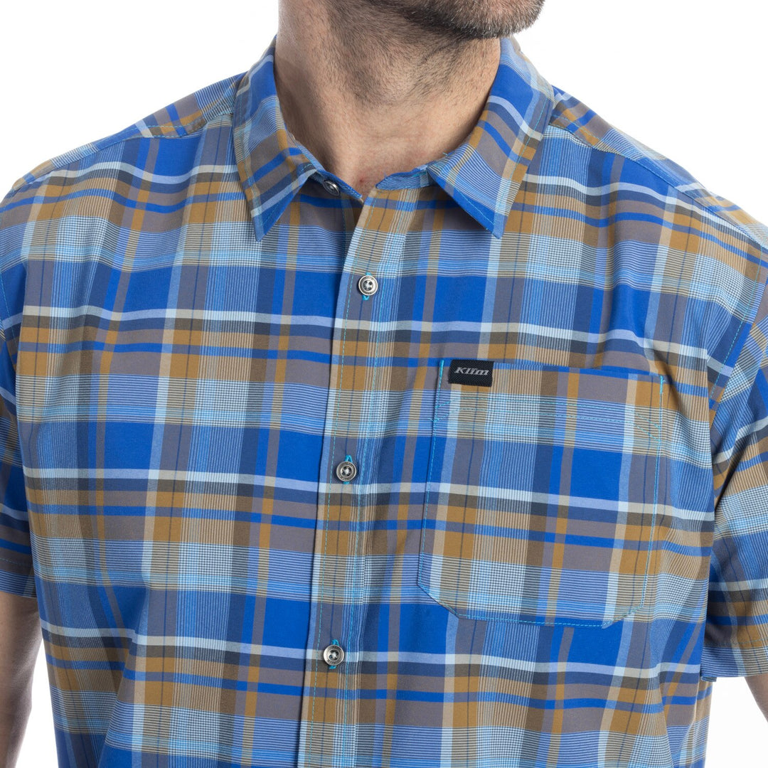 KLIM PANTOLL STRETCH SHIRT - DRESS BLUES - BLUE DANUBE