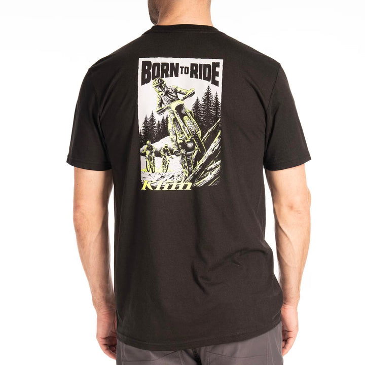 KLIM SADDLE MOUNTAIN TRI-BLEND TEE - BLACK - HI-VIS