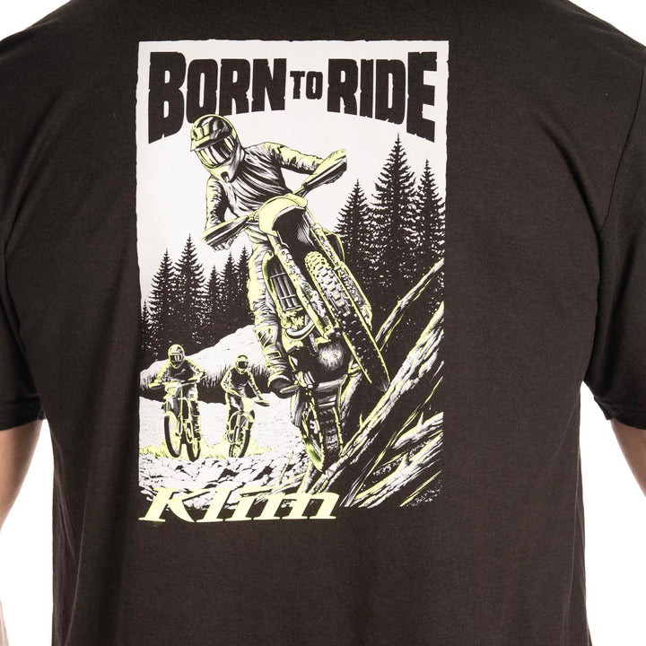 KLIM SADDLE MOUNTAIN TRI-BLEND TEE - BLACK - HI-VIS