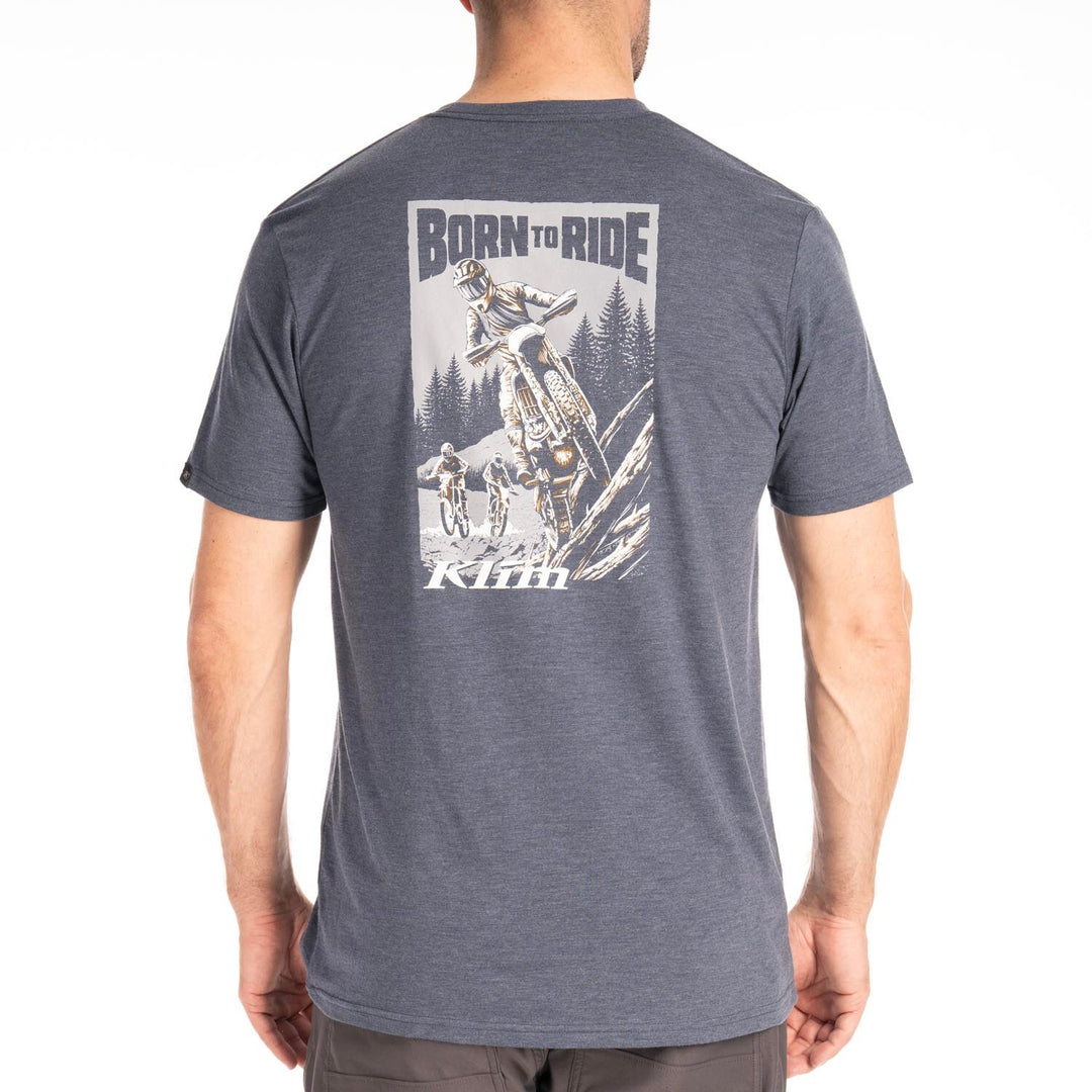 KLIM SADDLE MOUNTAIN TRI-BLEND TEE NAVY FROST - MONUMENT