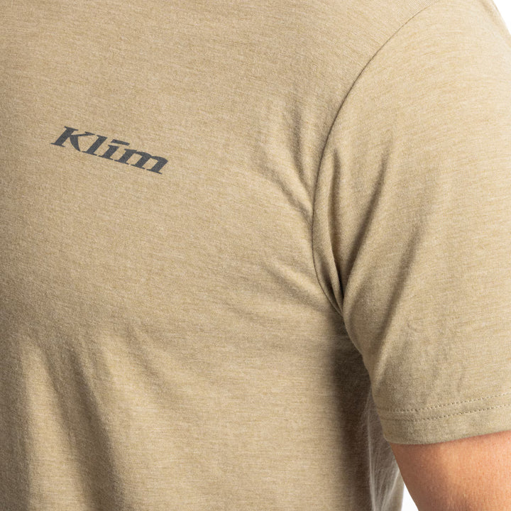 KLIM HAWLEY TRI-BLEND TEE - COYOTE BROWN HEATHER - HIGH-RISE