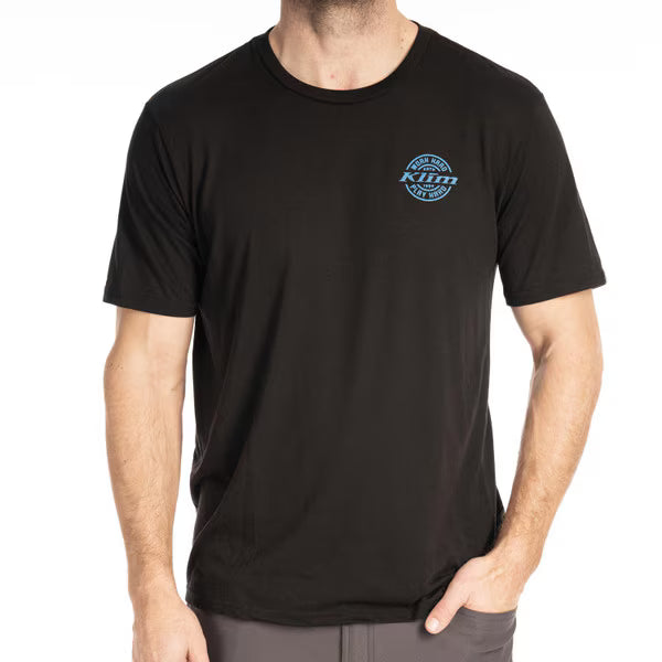 KLIM LIVE TO RIDE TRI-BLEND TEE - BLACK - IMPERIAL BLUE
