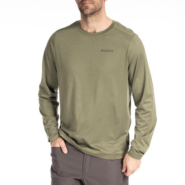 KLIM STATIC PEAK LONG SLEEVE SHIRT - BRONZE GREEN