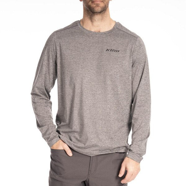 KLIM STATIC PEAK LONG SLEEVE SHIRT - HEATHERED GRAY