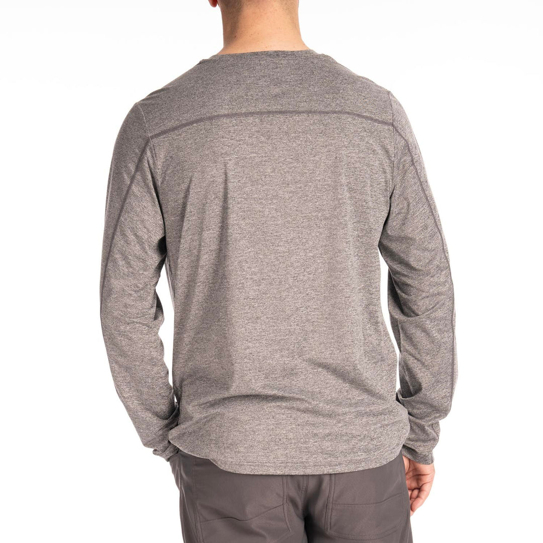 KLIM STATIC PEAK LONG SLEEVE SHIRT - HEATHERED GRAY