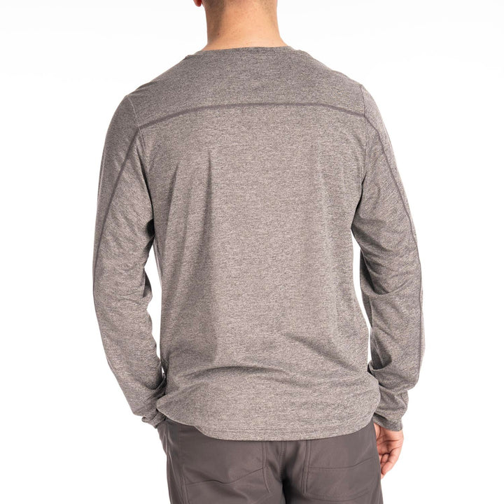 KLIM STATIC PEAK LONG SLEEVE SHIRT - HEATHERED GRAY