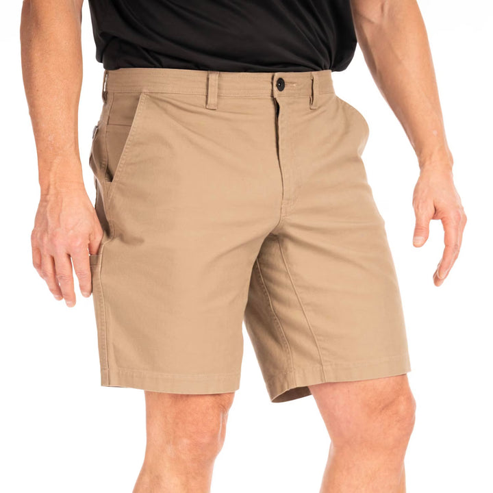 KLIM UTILITY STRETCH CANVAS SHORT - LEAD GRAY