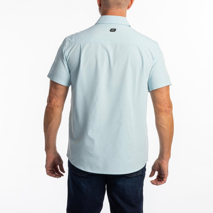 KLIM COLTER BAY STRETCH SHIRT - AQUAMARINE