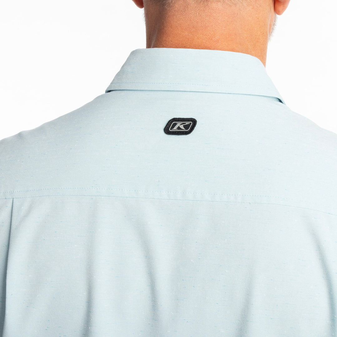 KLIM COLTER BAY STRETCH SHIRT - AQUAMARINE