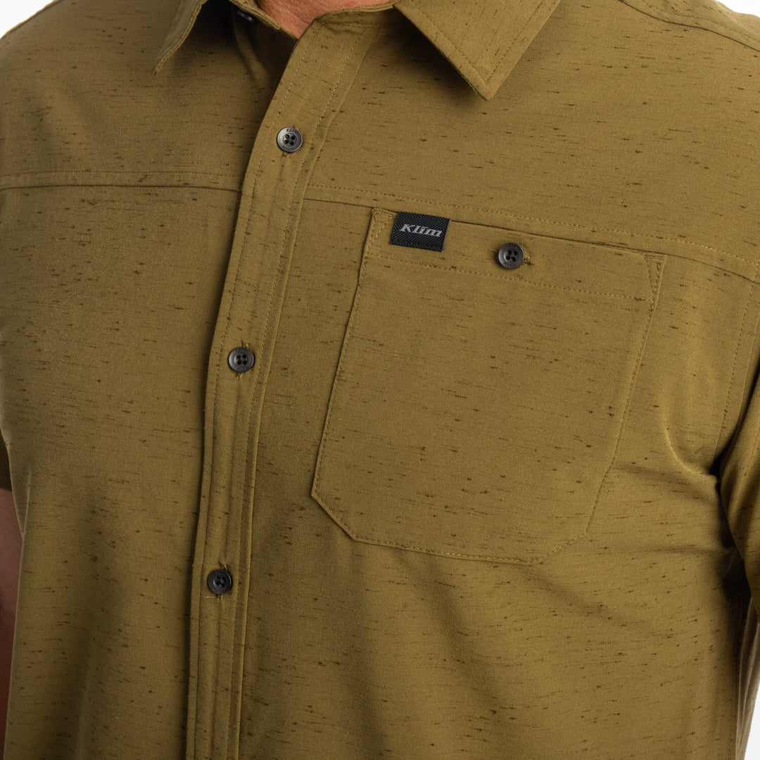 KLIM COLTER BAY STRETCH SHIRT - DARK OLIVE
