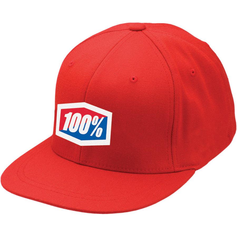 100% Official Flexfit® Hat - Red