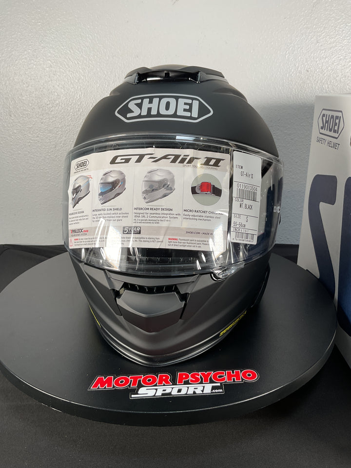 Shoei GT-Air II Helmet - Matte Black - Size Small - Used Like New
