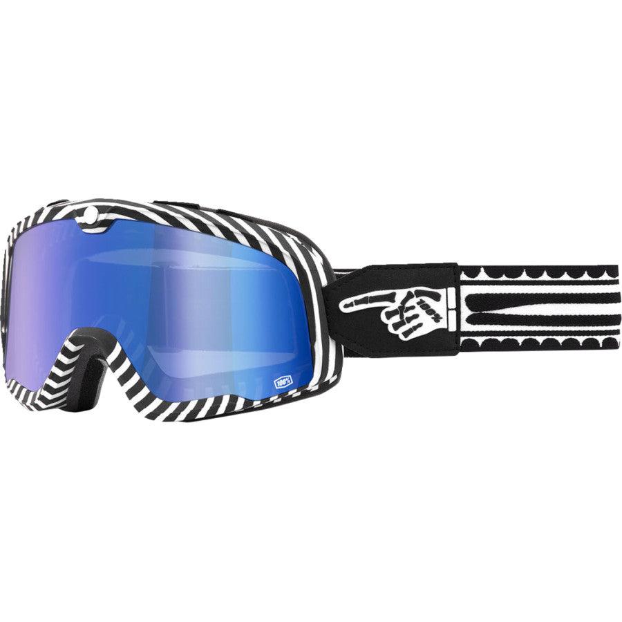 100% Barstow Goggles - Death Spray - Blue Mirror