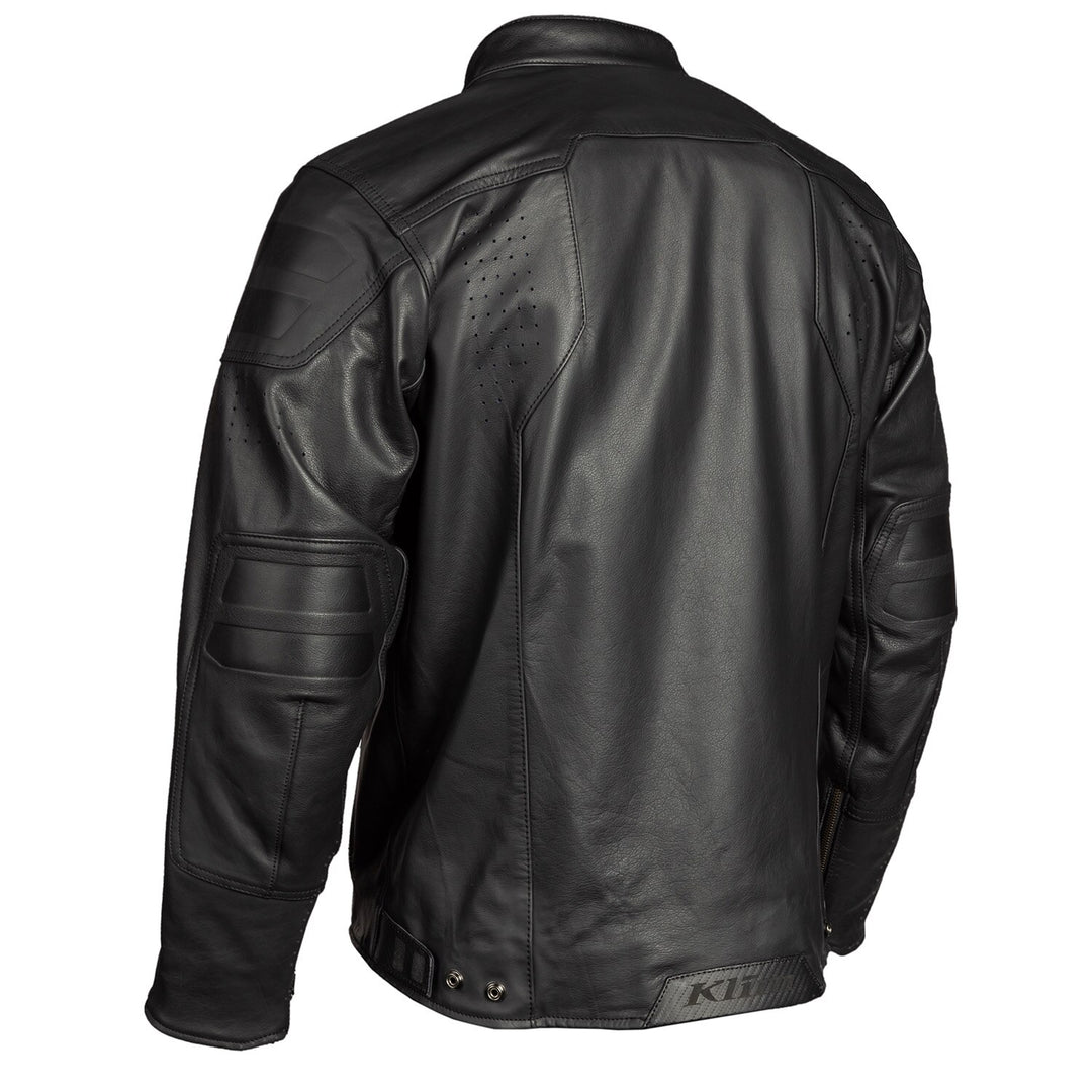 KLIM SIXXER LEATHER JACKET - GUNMETAL BLACK