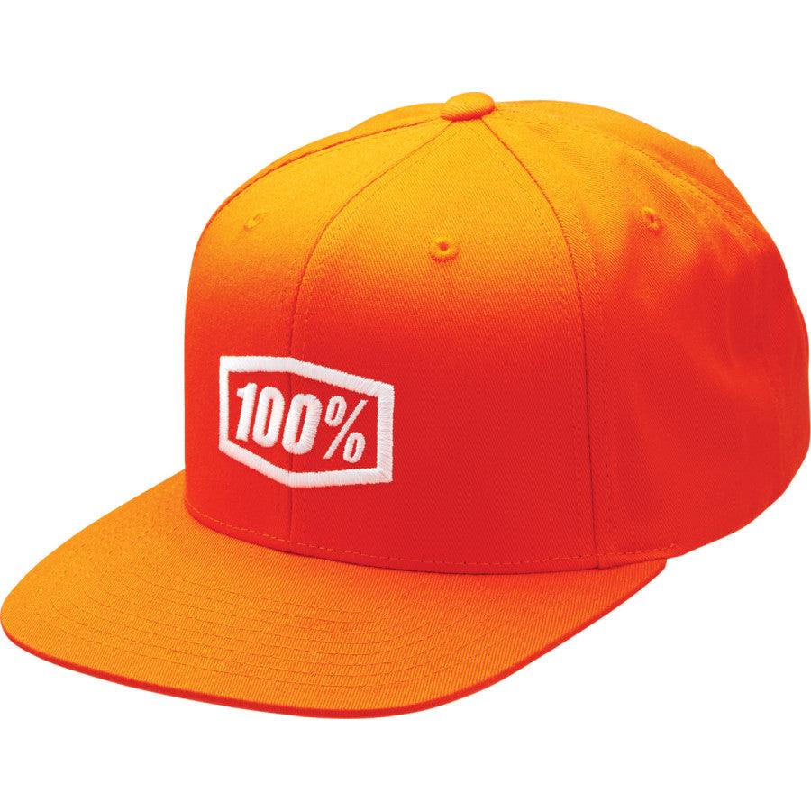 100% Youth Icon Snapback Hat - Orange