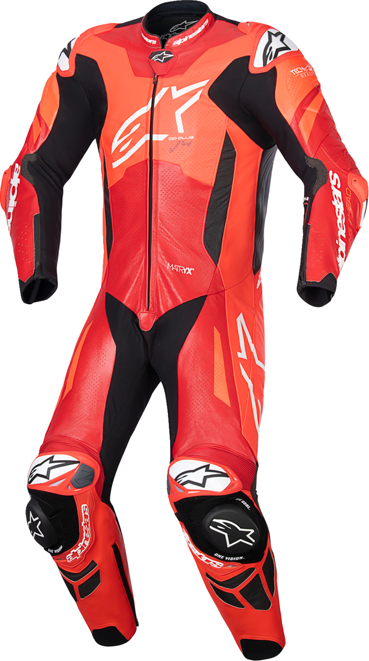 Alpinestars GP Plus V4 Sprint 1 Piece Leather Suit - Red Fluo/Mid