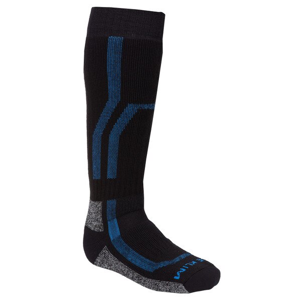 KLIM AGGRESSOR SOCK 3.0 - BLACK - ELECTRIC BLUE LEMONADE