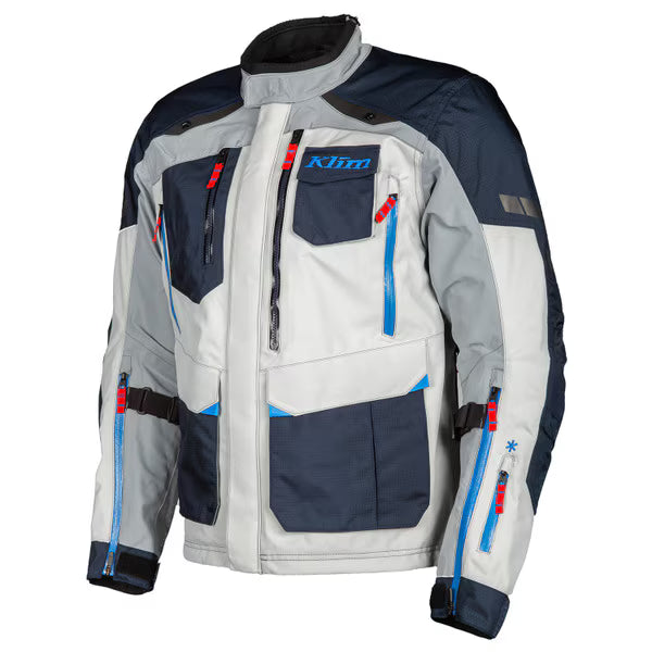 KLIM Carlsbad Jacket - Navy Blue - Cool Gray