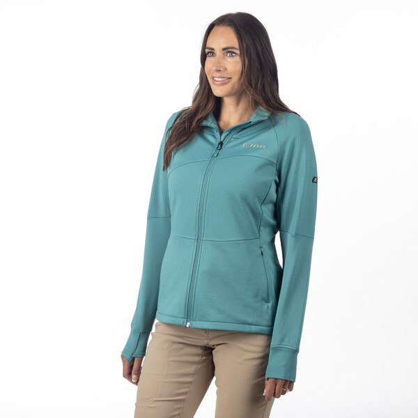 KLIM SWAN VALLEY FLEECE JACKET - GREEN-BLUE SLATE