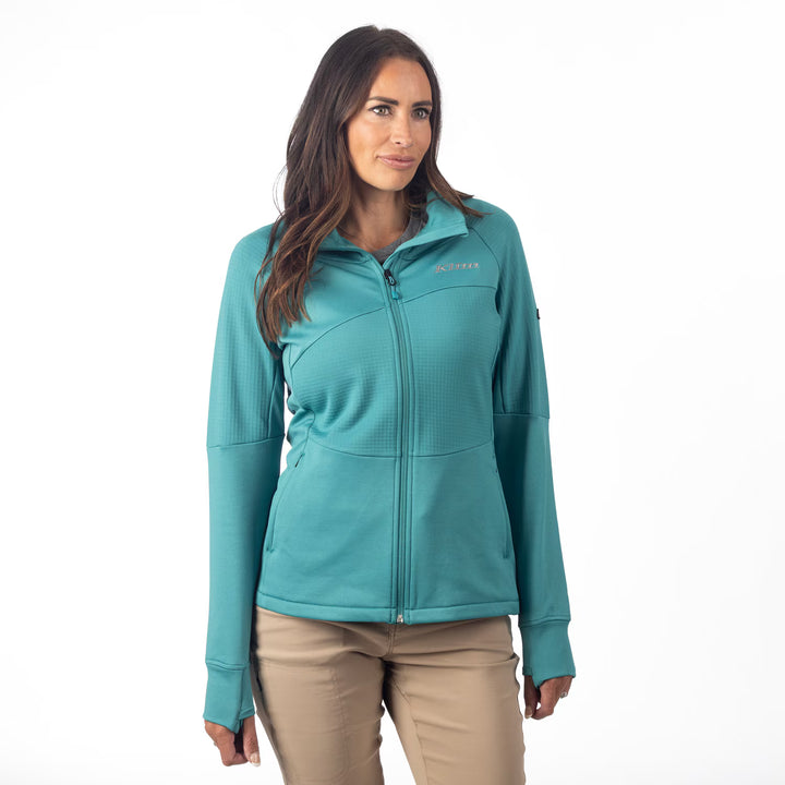 KLIM SWAN VALLEY FLEECE JACKET - GREEN-BLUE SLATE