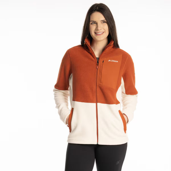 KLIM DARBY CANYON FLEECE JACKET - PAPYRUS - PICANTE