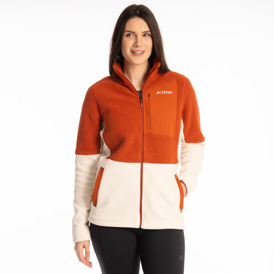 KLIM DARBY CANYON FLEECE JACKET - PAPYRUS - PICANTE