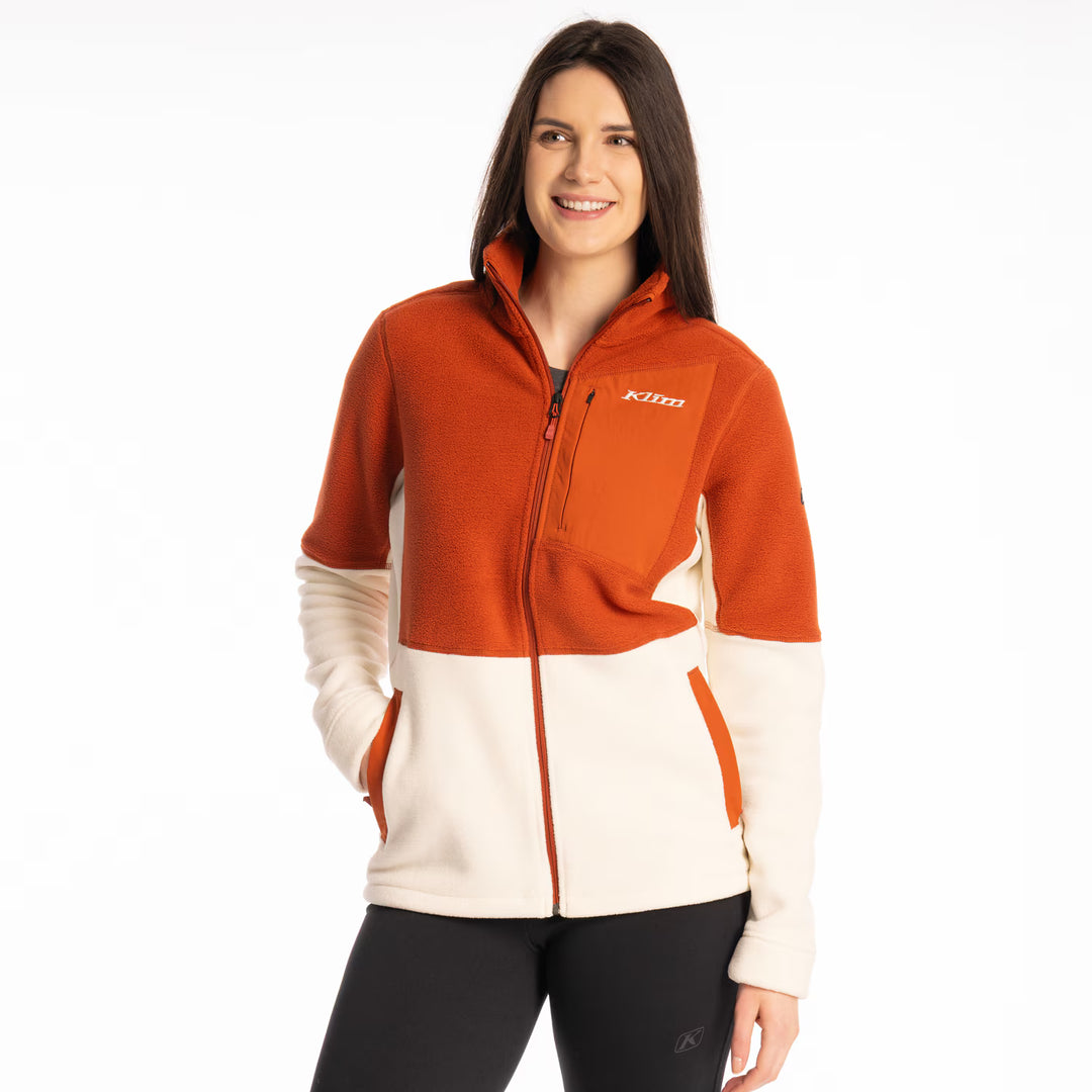 KLIM DARBY CANYON FLEECE JACKET - PAPYRUS - PICANTE