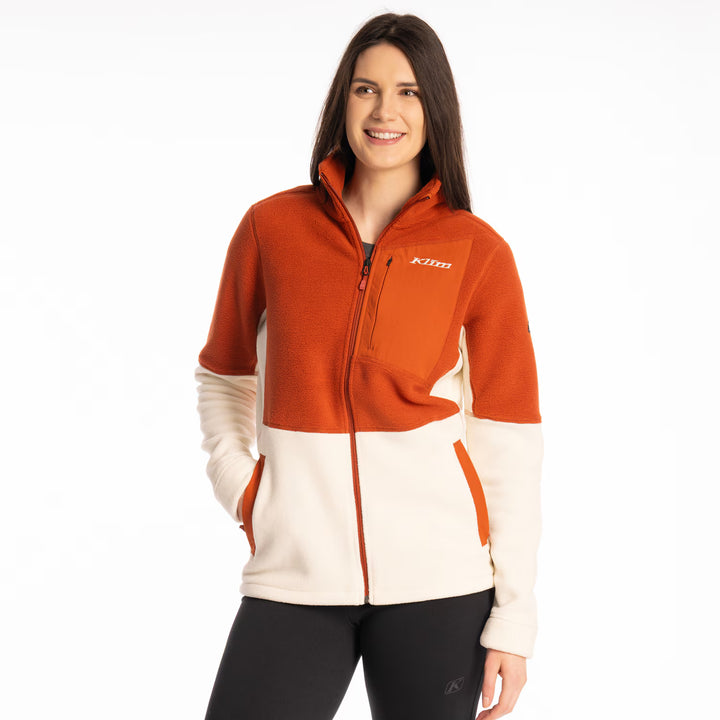 KLIM DARBY CANYON FLEECE JACKET - PAPYRUS - PICANTE