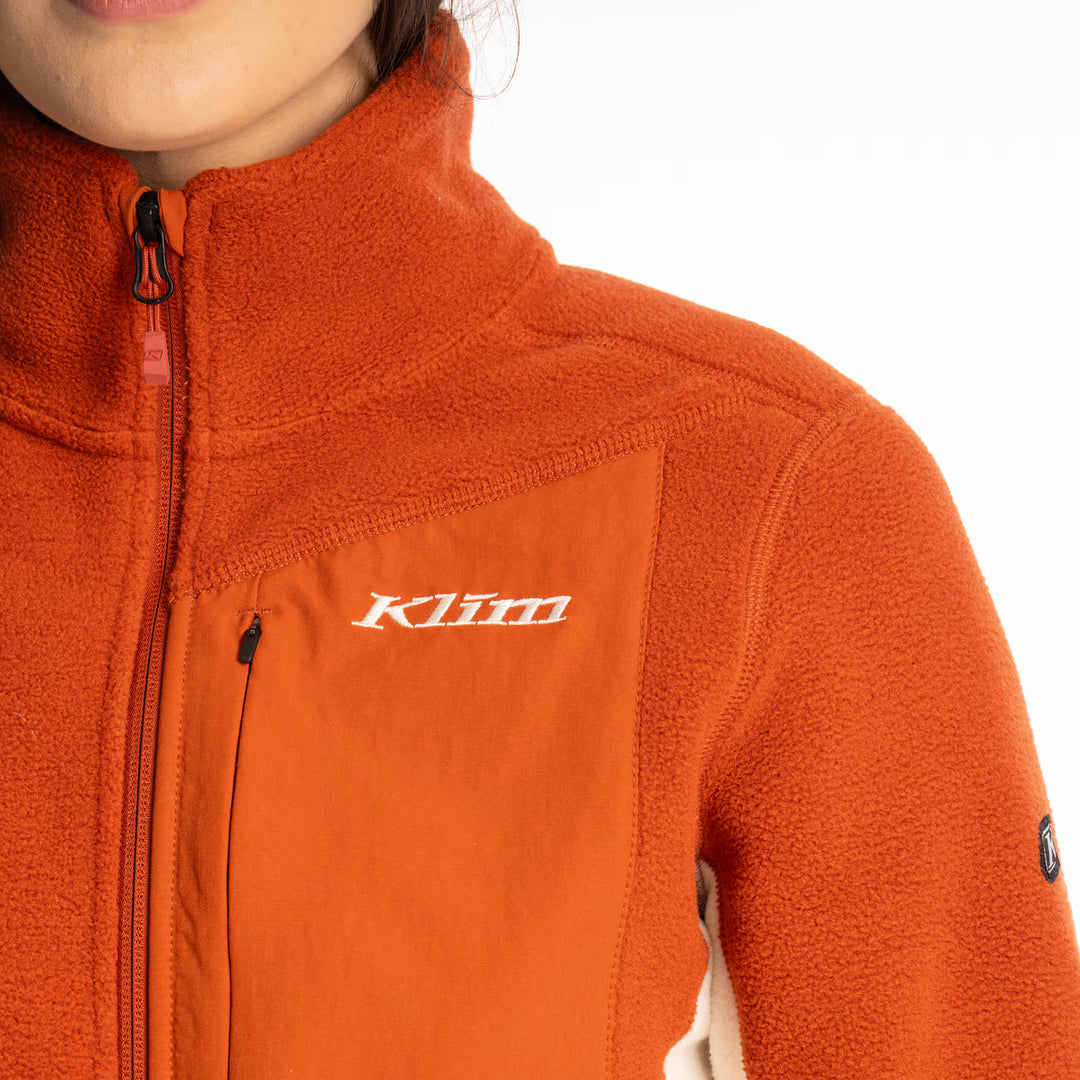 KLIM DARBY CANYON FLEECE JACKET - PAPYRUS - PICANTE