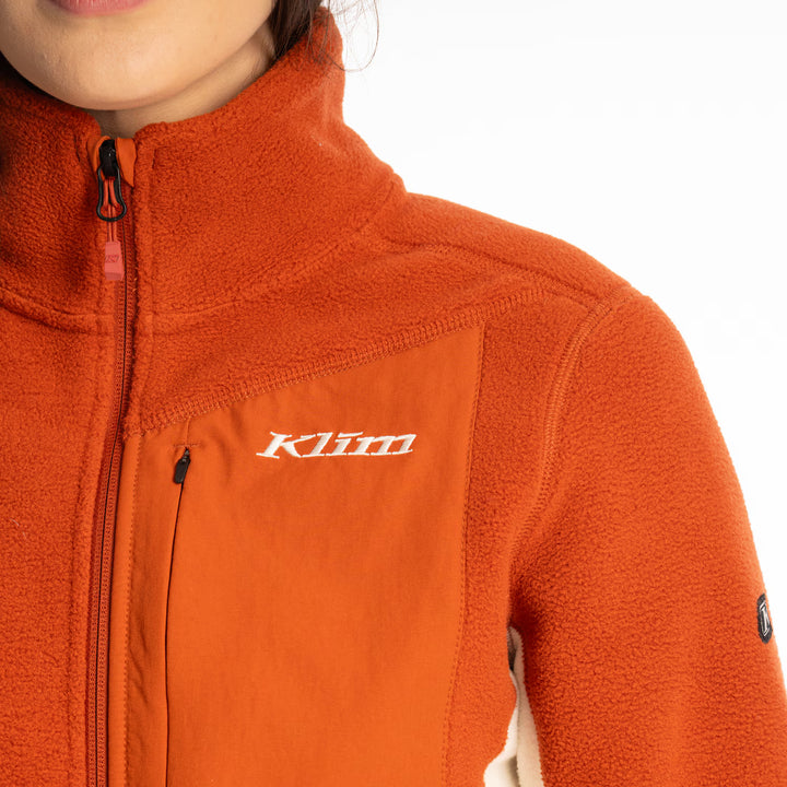 KLIM DARBY CANYON FLEECE JACKET - PAPYRUS - PICANTE