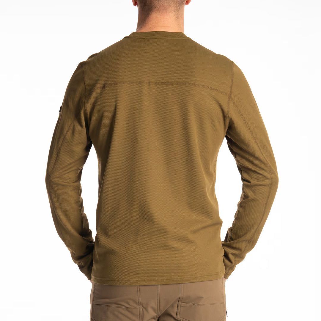 KLIM SIDEWINDER WOOL LONG SLEEVE SHIRT - DARK OLIVE