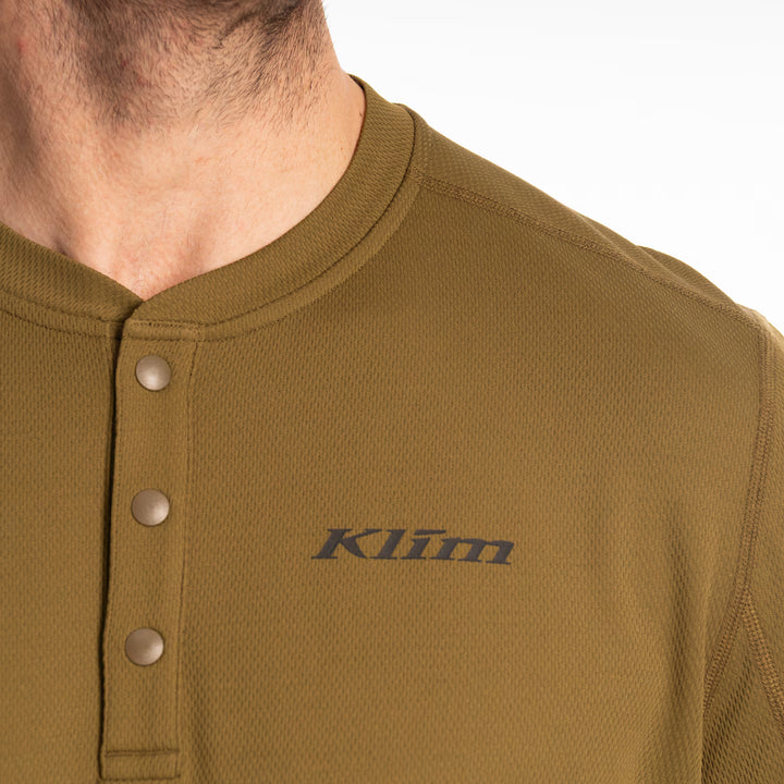 KLIM SIDEWINDER WOOL LONG SLEEVE SHIRT - DARK OLIVE
