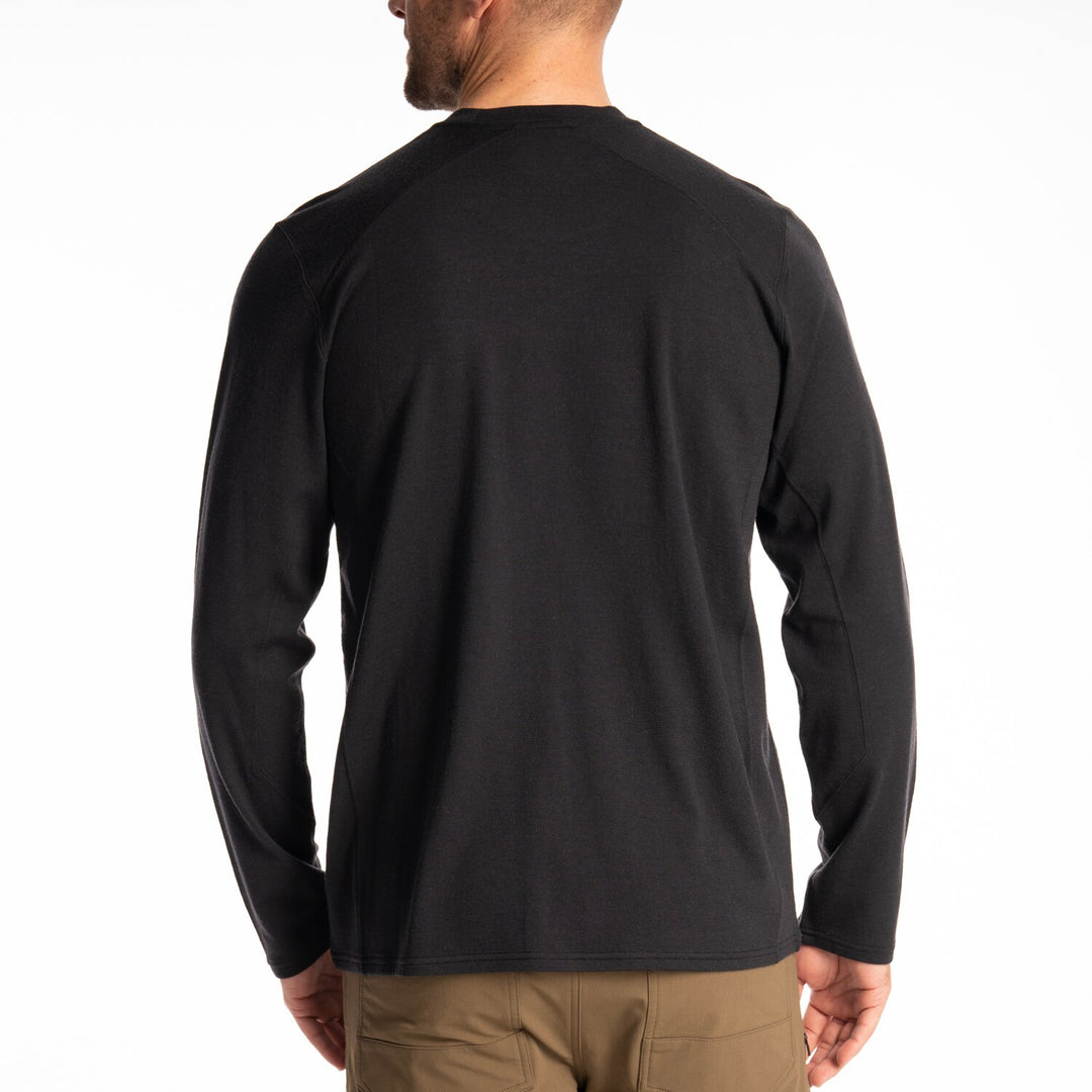 KLIM MESA FALLS WOOL LONG SLEEVE SHIRT - BLACK