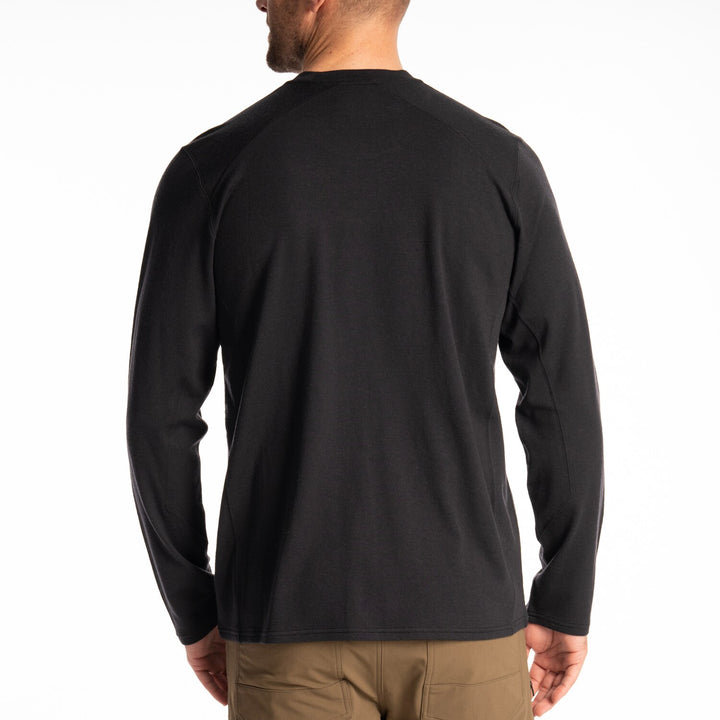 KLIM MESA FALLS WOOL LONG SLEEVE SHIRT - BLACK