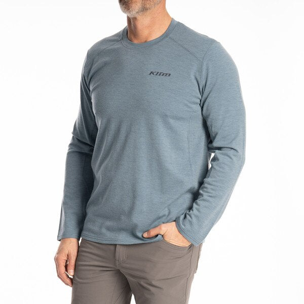KLIM MESA FALLS WOOL LONG SLEEVE SHIRT - BLUE FUSION