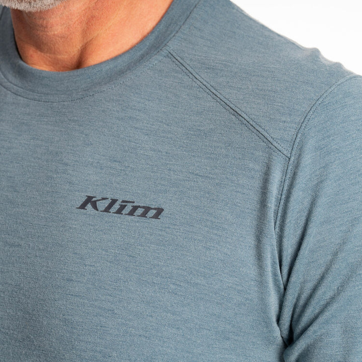 KLIM MESA FALLS WOOL LONG SLEEVE SHIRT - BLUE FUSION
