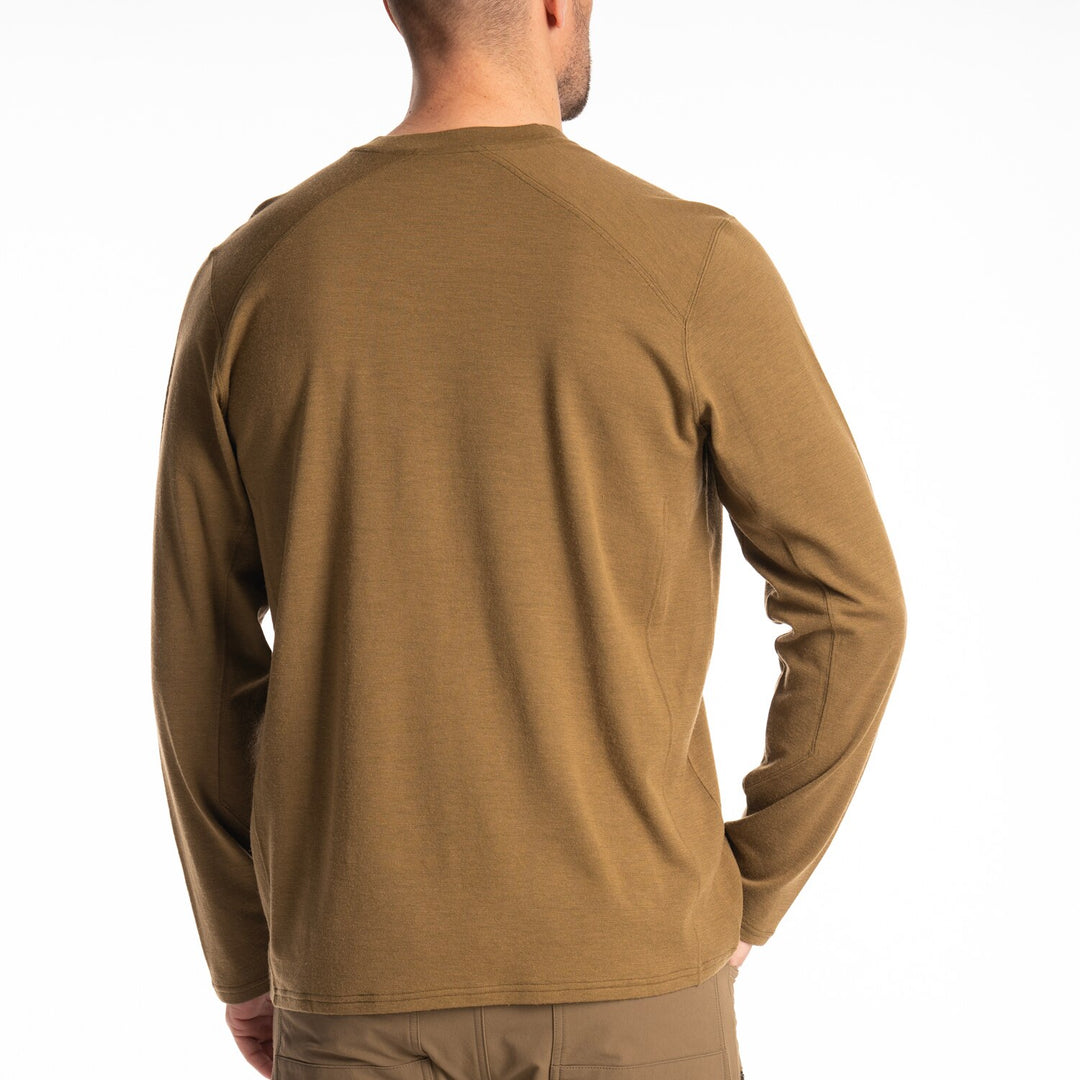 KLIM MESA FALLS WOOL LONG SLEEVE SHIRT - DARK OLIVE