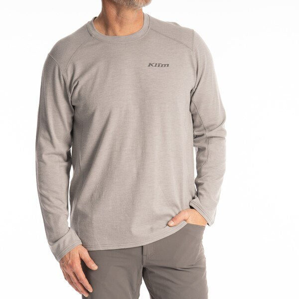 KLIM MESA FALLS WOOL LONG SLEEVE SHIRT - MONUMENT
