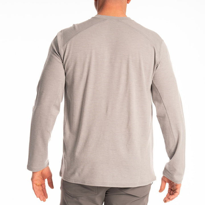KLIM MESA FALLS WOOL LONG SLEEVE SHIRT - MONUMENT